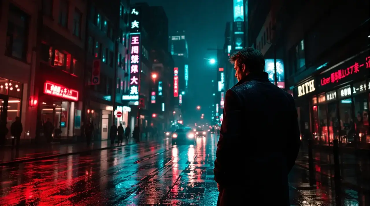 都市夜归人 背景图
